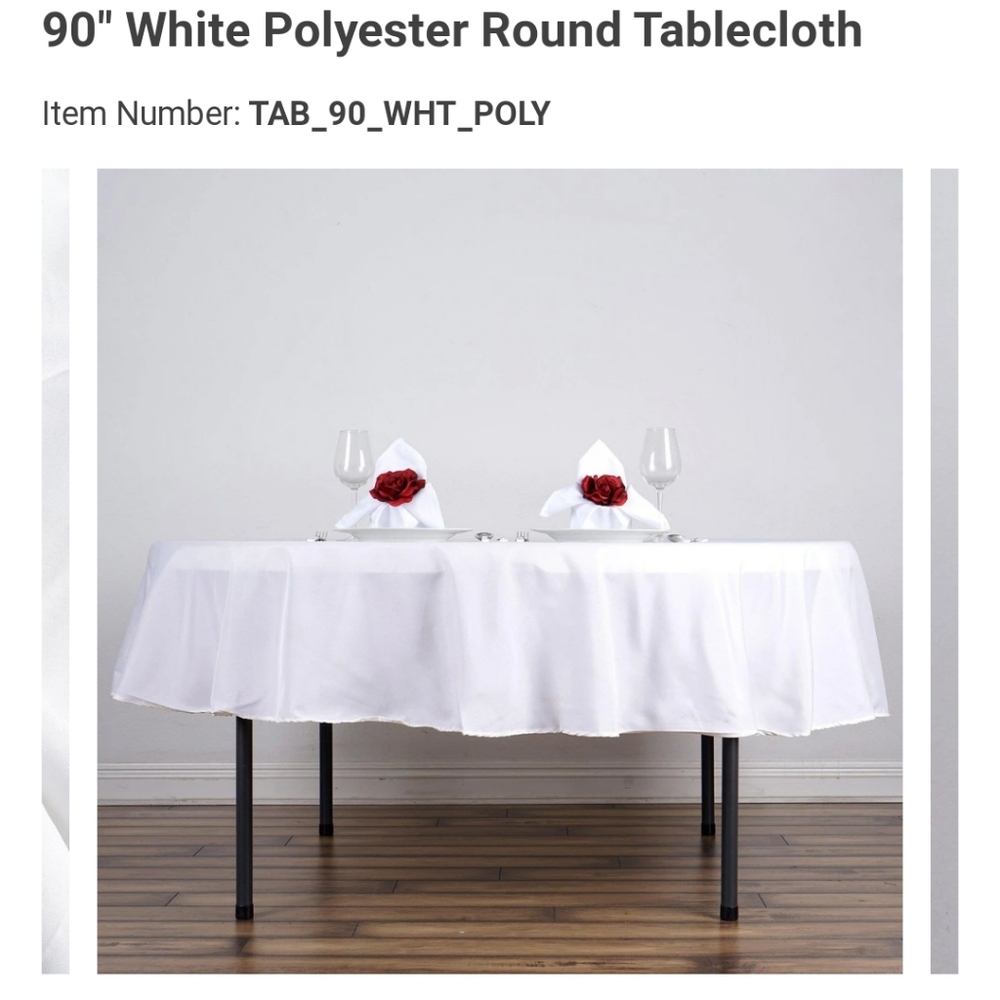 Party Linen and Table decor accessories